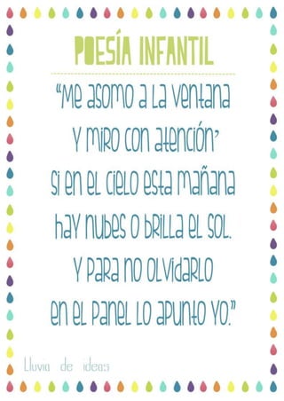 Panel del tiempo para Educación Infantil