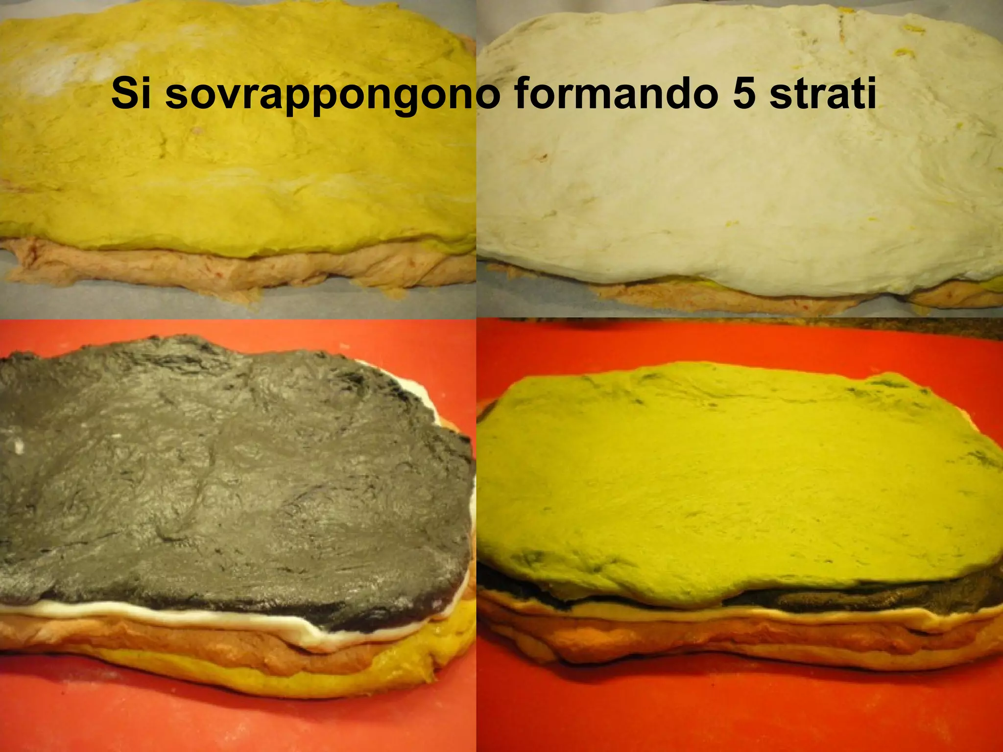 Si sovrappongono formando 5 strati
 