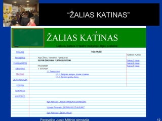 “ŽALIAS KATINAS”




Panevėžio Juozo Miltinio gimnazija   12
 