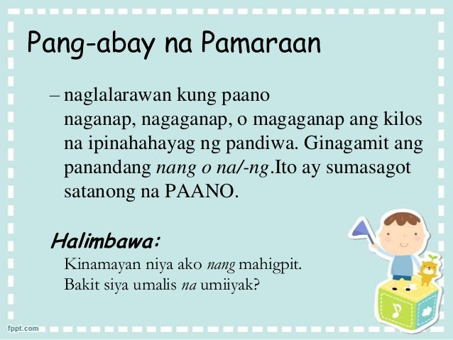 Mga Halimbawa Ng Pang Abay | Images and Photos finder