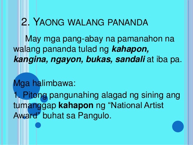 Pang abay na pamanahon at pang-abay na panlunan (anariza germo)