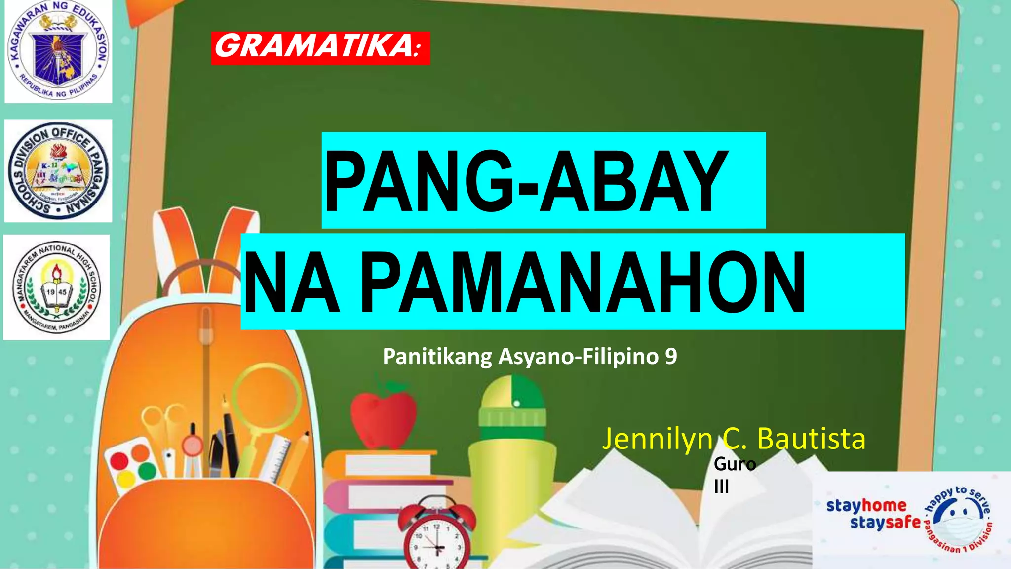 Pang abay na pamanahon | PPTX