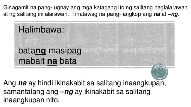 Halimbawa Ng Mga Pang Angkop - MosOp