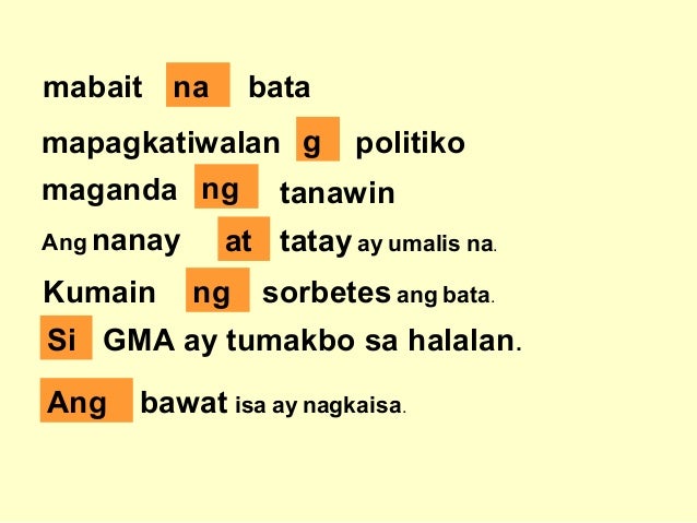 Ang Pang Ugnay Ay Bahagi Ng Salitang Pang ugnay - powerpt.
