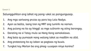 pang ukol