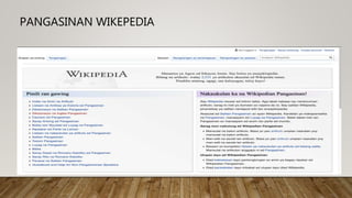 PANGASINAN WIKEPEDIA
 