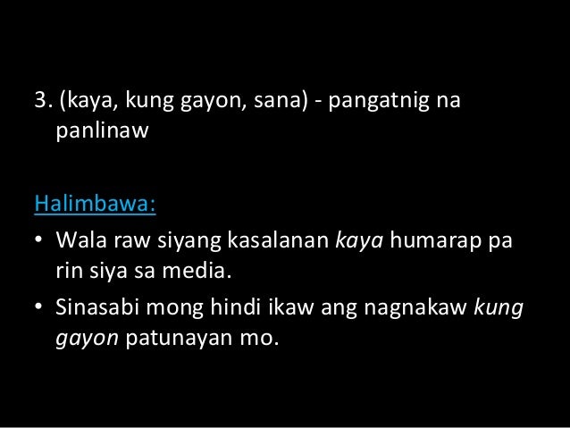 Halimbawa Ng Pangatnig Na Panubali Sa - Halimbawa ng Trabaho