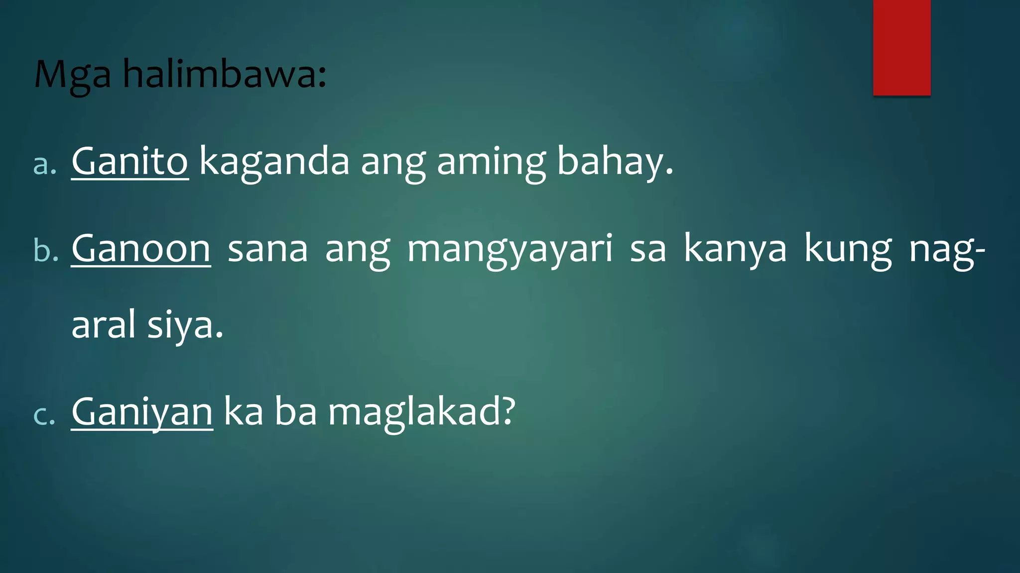 Panghalip Pamatlig na Paari at Patulad | PPTX