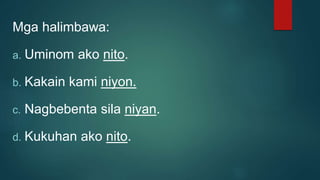 Panghalip Pamatlig na Paari at Patulad | PPTX