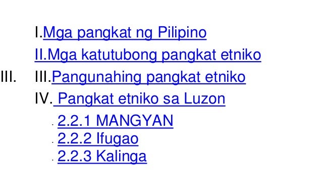 Pangkat Etniko Ng Mindanao - We Are Made In The Shade