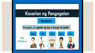 PANGNGALAN at uri nito. Powerpoint Presentation