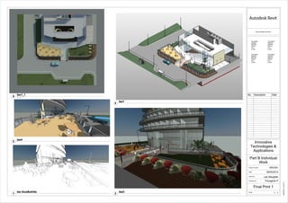 www.autodesk.com/revit
Scale
Checked by
Drawn by
Date
Project number
Consultant
Address
Address
Phone
Fax
e-mail
Consultant
Address
Address
Phone
Fax
e-mail
Consultant
Address
Address
Phone
Fax
e-mail
Consultant
Address
Address
Phone
Fax
e-mail
1 : 1
06/05/201413:22:15
Part B Individual
Work
ARC501
Innovative
Technologies &
Applications
06/05/2014
Lee Slaughter
Panagiotis P
Final Print 1
No. Description Date
lee blue&white
1
lee4
2
lee3
3
lee1
4
1 : 1
lee1_1
5
 