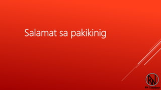 Salamat sa pakikinig
 