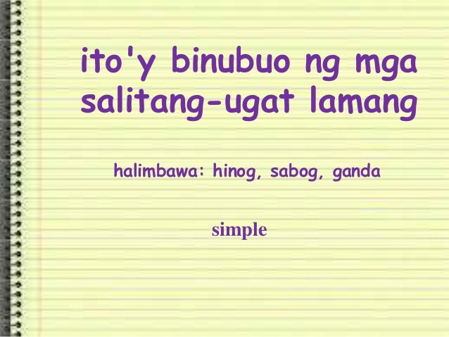 Ano Ang Salitang Ugat Ng Nangangamba