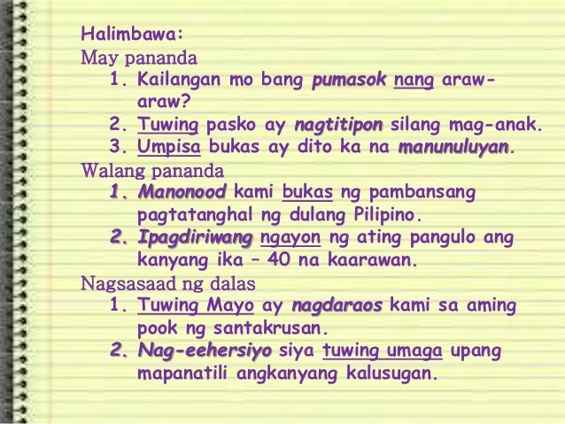 Mga Halimbawa Ng Pang Abay Na Pamanahon Na May Pananda - kulturaupice