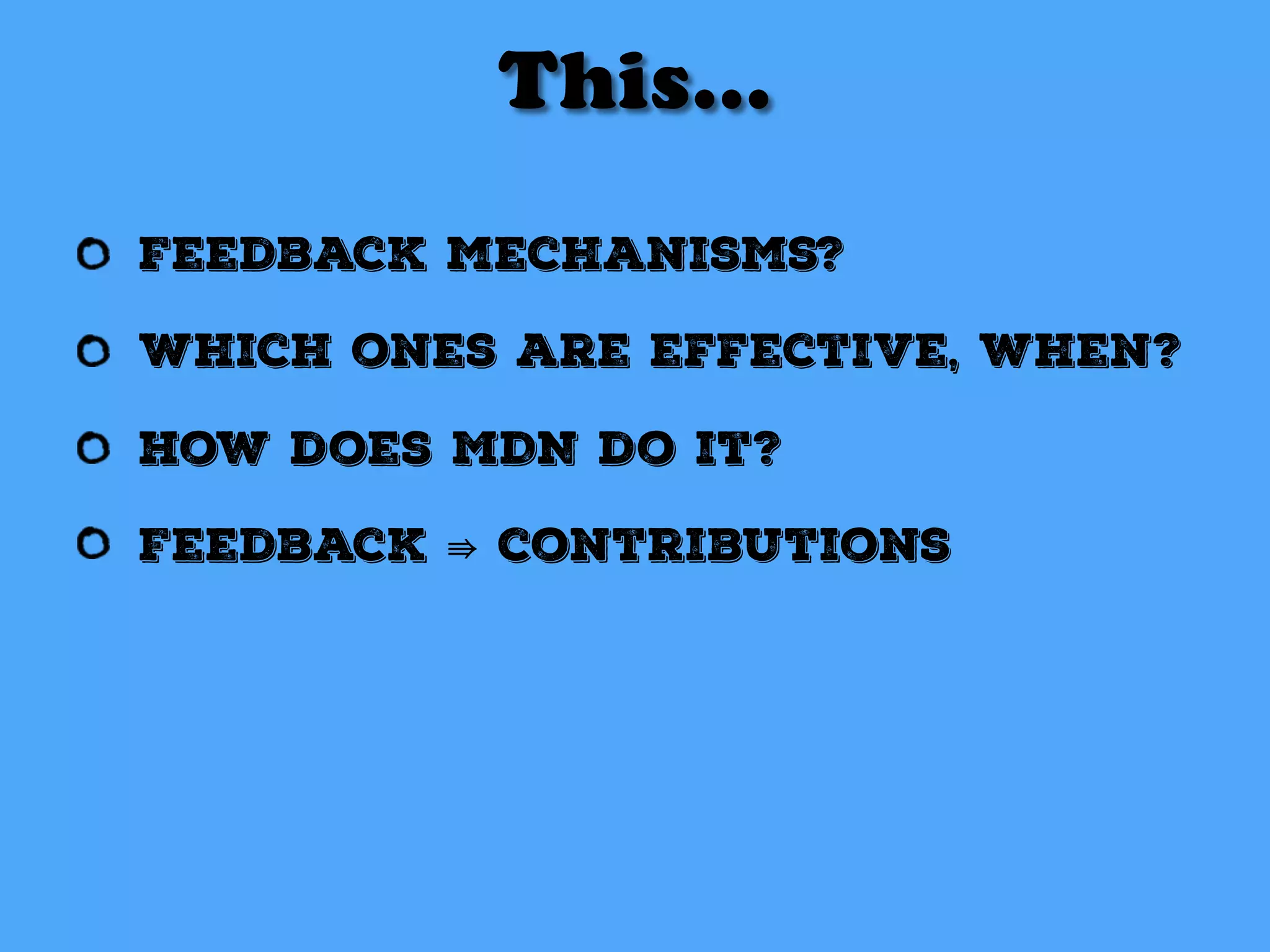 What are we talking about
here?
 