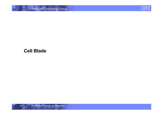 Systems and Technology Group
Cell Broadband Engine - An Introduction
42
Cell Blade
 