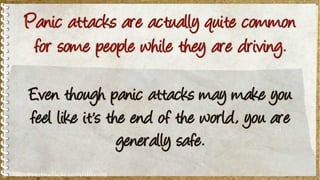 Panic Attack While Driving Odp Mental Health Diseases And Conditions