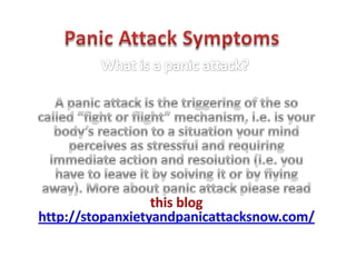 Panic Attack Symptoms