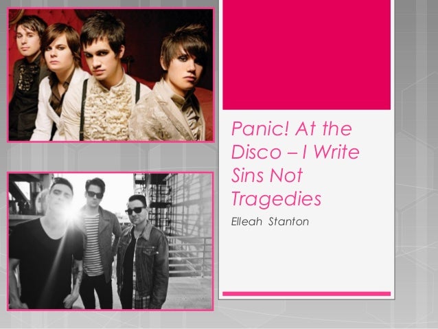 Panic At The Disco I Write Sins Not Tragedies Analysis