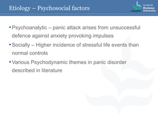Penvic D Comprehensive Overview of Panic Disorder and Agoraphobia: Etiology ...