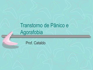 Transtorno de Pânico e Agorafobia Prof. Cataldo  