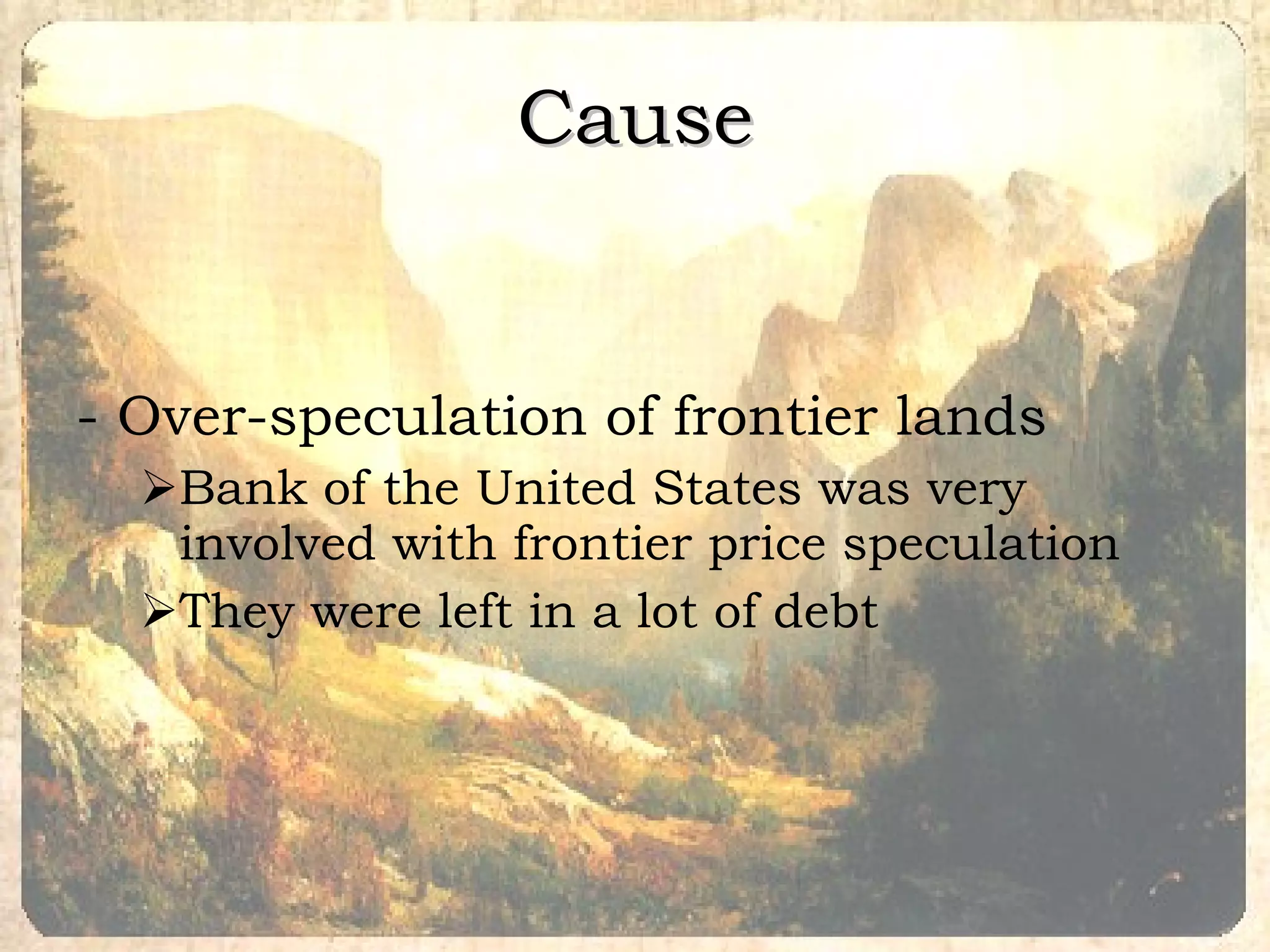 Panic Of 1819 PPT