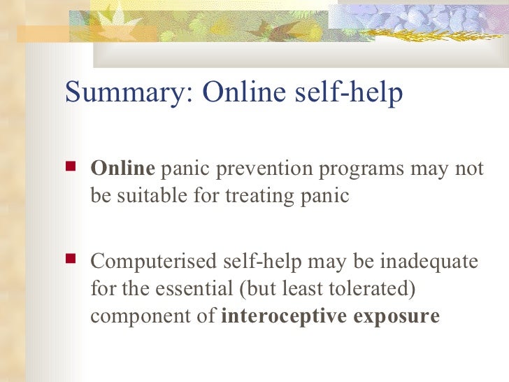 CBT interventions for Panic Disorder