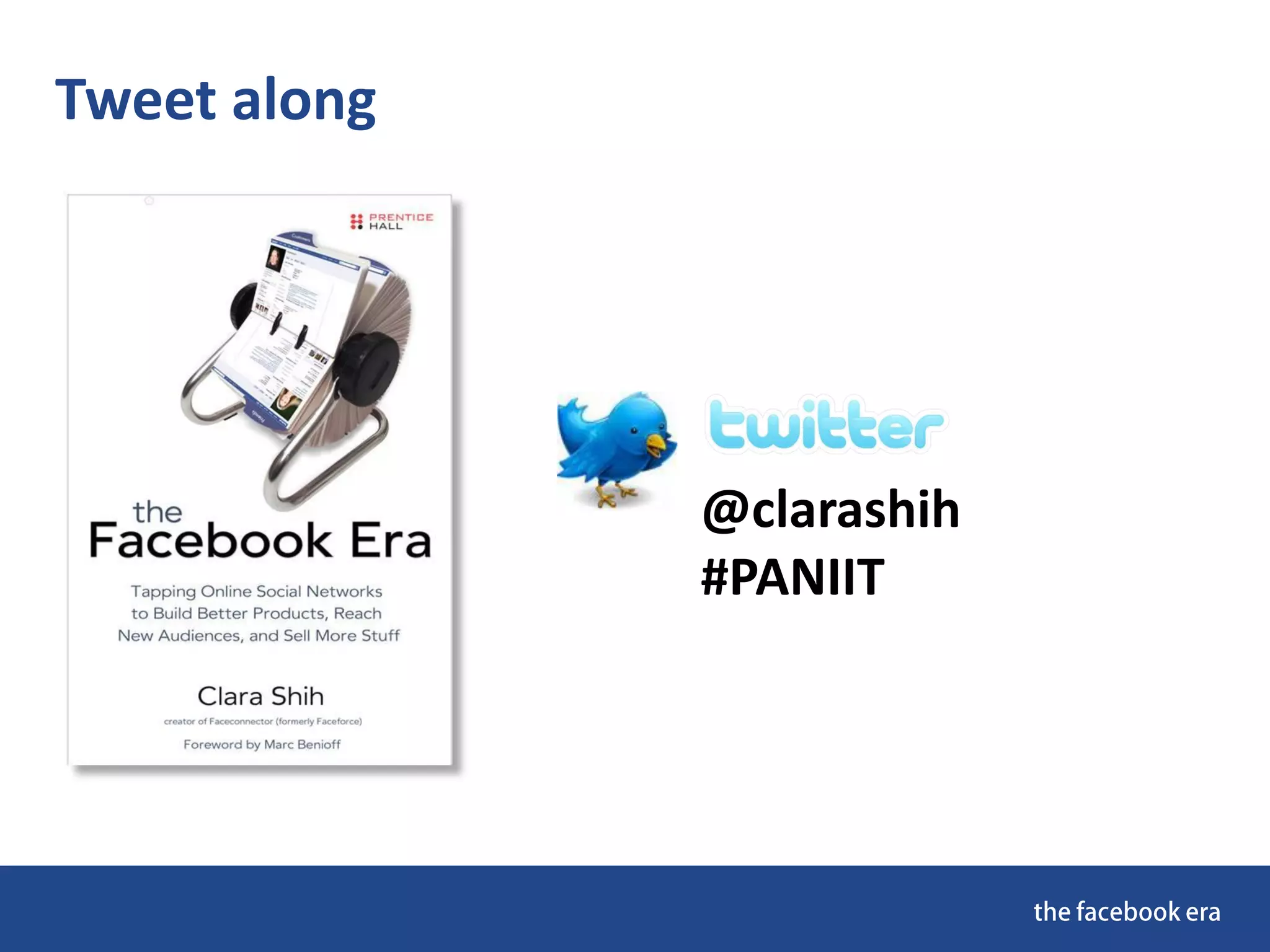 Tweet along
@clarashih
#PANIIT
 