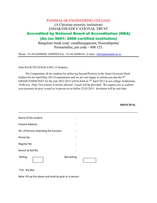 Panimalar engineering college | PDF