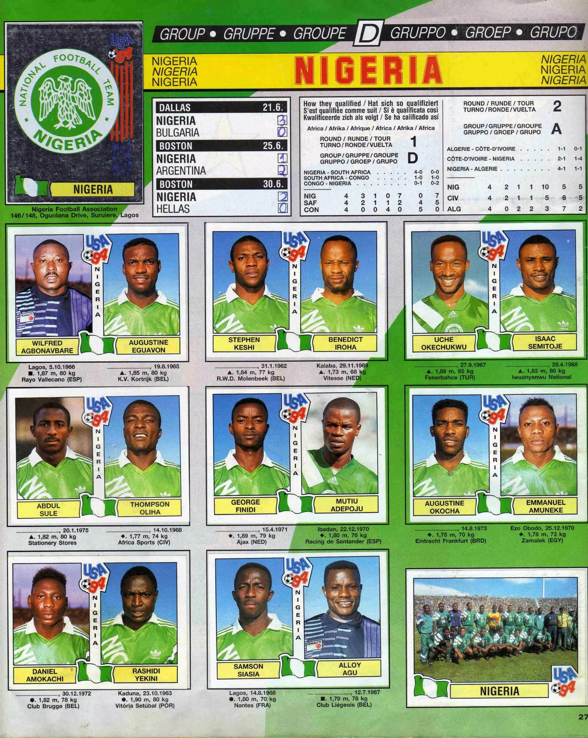 Panini World Cup 1994