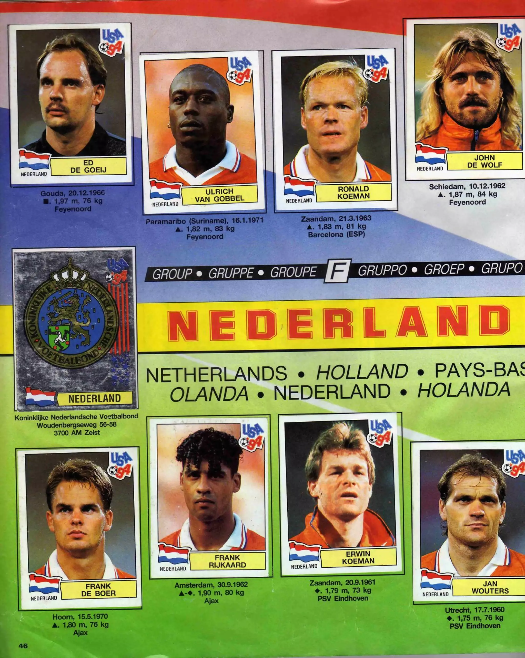 Panini World Cup 1994