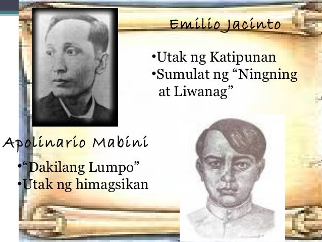 Apolinario Mabini Utak Ng Katipunan