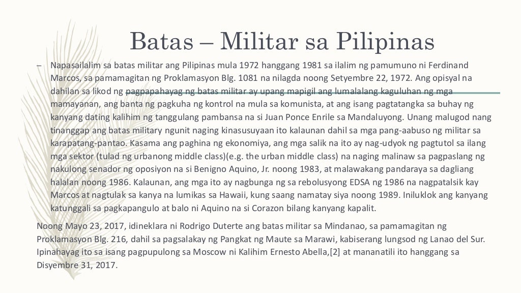 Panahon Ng Batas Militar At Bagong Lipunan Pptx Panahon Ng Batas