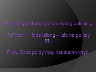 Anggamitnaparaanngpagsulat ay angtinatawagnabaybayin o alibata.