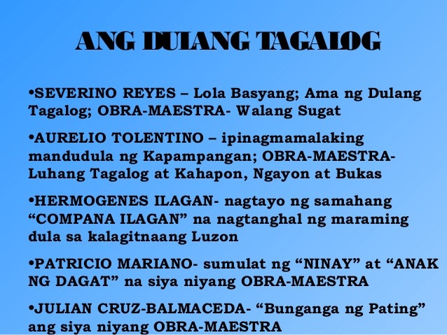 Mga Anyo Ng Dulaan Sa Panahon Ng Amerikano - Mobile Legends