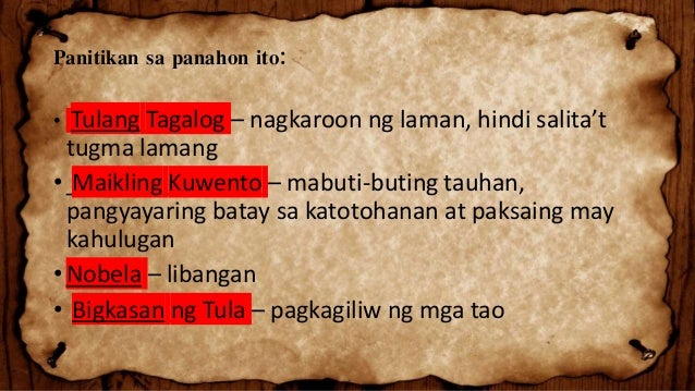 Panitikan Sa Panahon Ng Kasarinlan Maikling Kwento