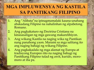 panahon kastila panitikan pilipinas noong mahalagang impluwensya espanyol pangyayari filipino tagalog iba awit