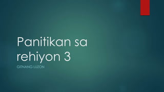 Panitikan sa
rehiyon 3
GITNANG LUZON
 