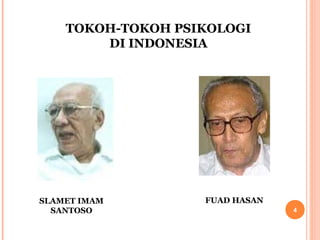 TOKOH-TOKOH PSIKOLOGI
DI INDONESIA

SLAMET IMAM
SANTOSO

FUAD HASAN
4

 
