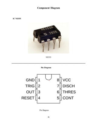 35
Component Diagram
IC NE555
NE555
______________________________________________________________
Pin Diagram
Pin Diagram
 