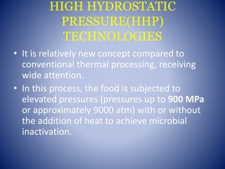 Impact of non thermal processing technologies on quality of fruit ...