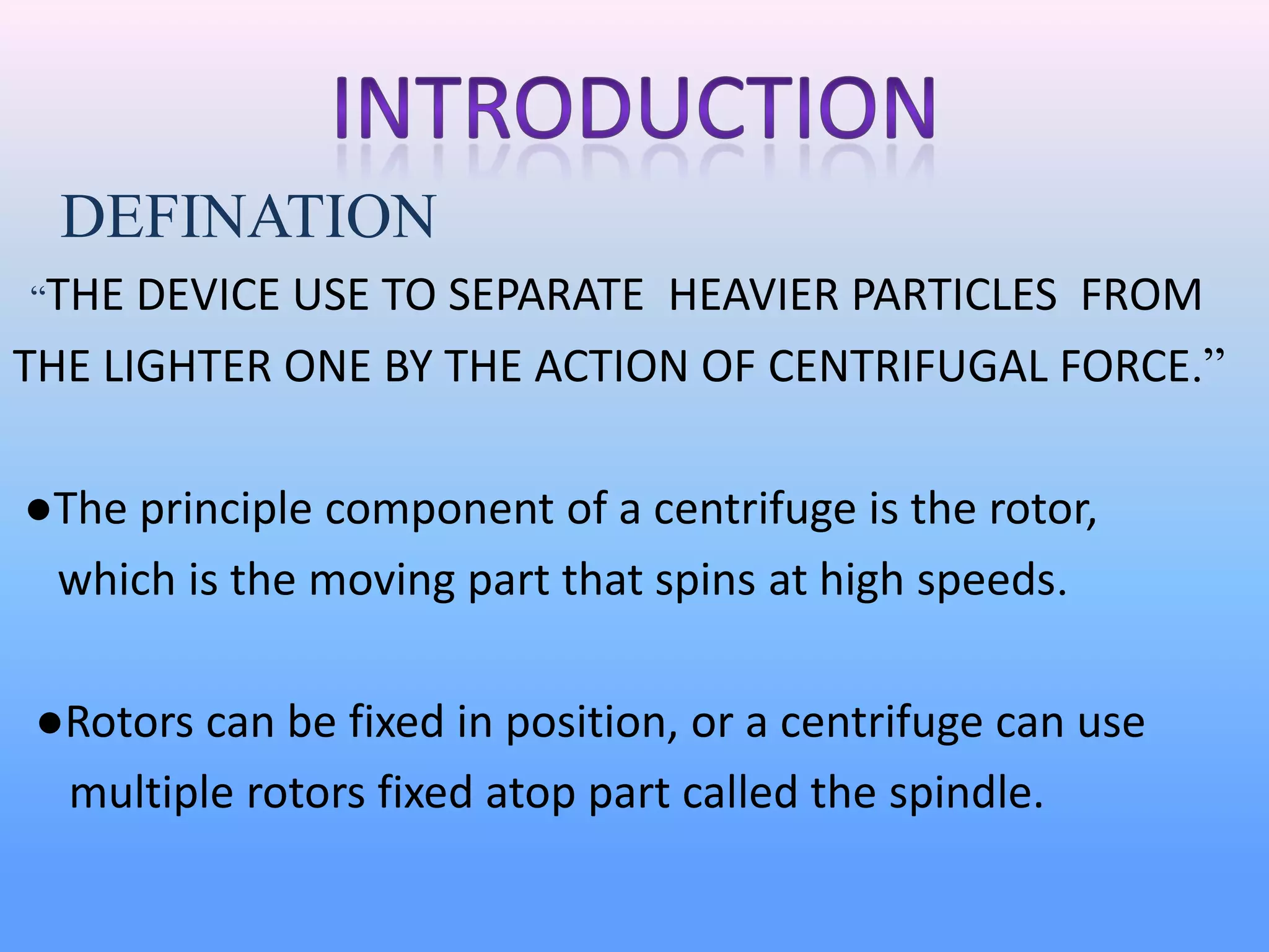 centrifuge | PPTX