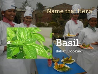 Basil
Italian Cooking
 