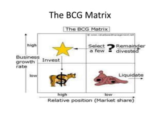 The BCG Matrix

 