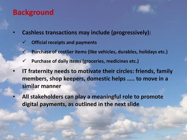 Digital Payment Campaign | PPT