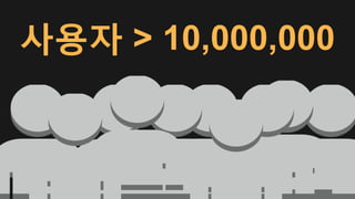 사용자 > 10,000,000
 