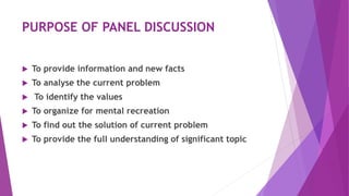 what is Panel discussion | PPTX