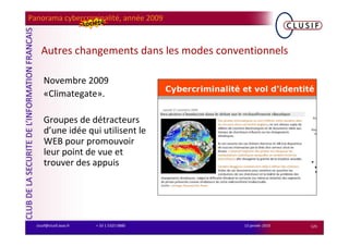 Panorama de la Cyber-criminalité - Année 2009
