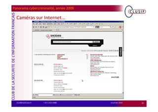 Panorama de la Cyber-criminalité - Année 2009